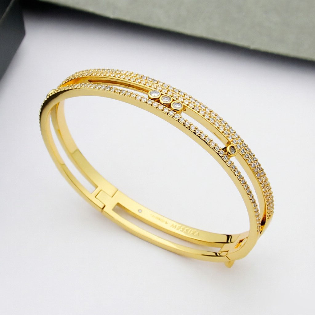 [Triumph Jewelry]Move Romane pavé bangle