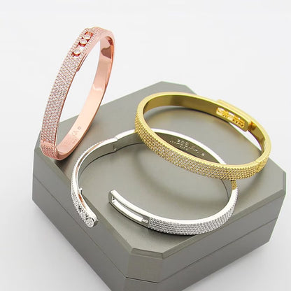 [Triumph Jewelry]Move Noa Full Pavé Diamond Bangle Bracelet