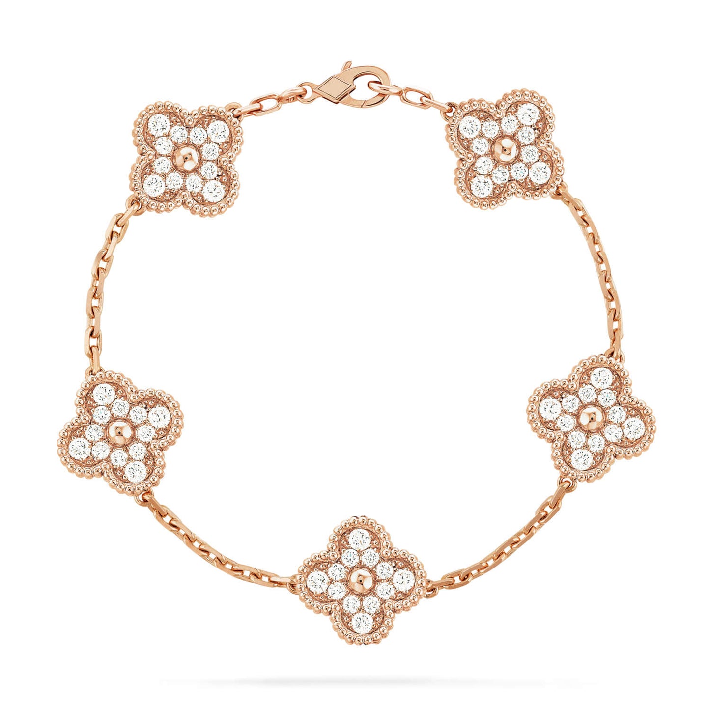 [StTriumph Jewelryar Jewelry] CLOVER 5 MOTIF FULL DIAMOND BRACELET COLLECTION