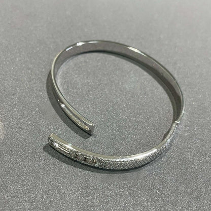 [Triumph Jewelry]Move Noa Rose Gold Pavé Diamond Bangle Bracelet