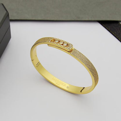 [Triumph Jewelry]Move Noa Full Pavé Diamond Bangle Bracelet
