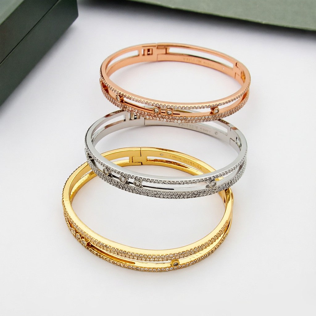 [Triumph Jewelry]Move Romane pavé bangle