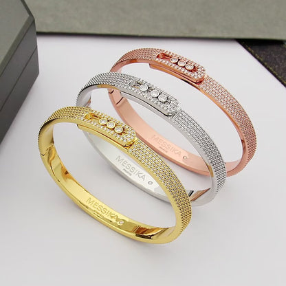 [Triumph Jewelry]Move Noa Full Pavé Diamond Bangle Bracelet