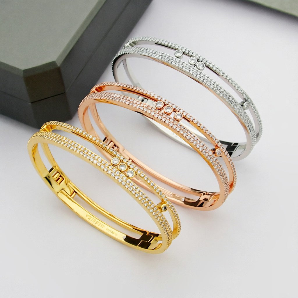 [Triumph Jewelry]Move Romane pavé bangle