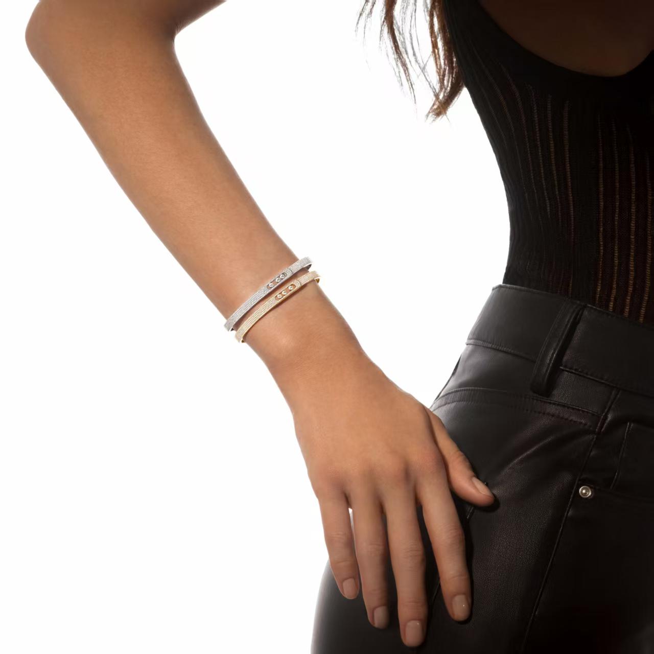 [Triumph Jewelry]Move Noa Full Pavé Diamond Bangle Bracelet