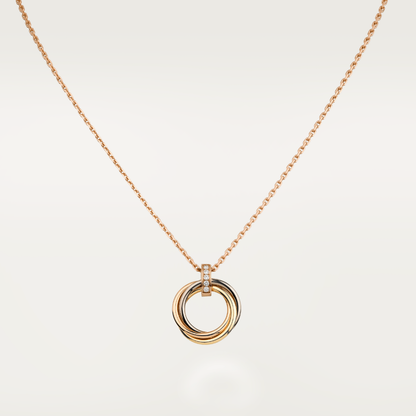 [Triumph Jewelry]TRINITY NECKLACE GOLD  DIAMONDS