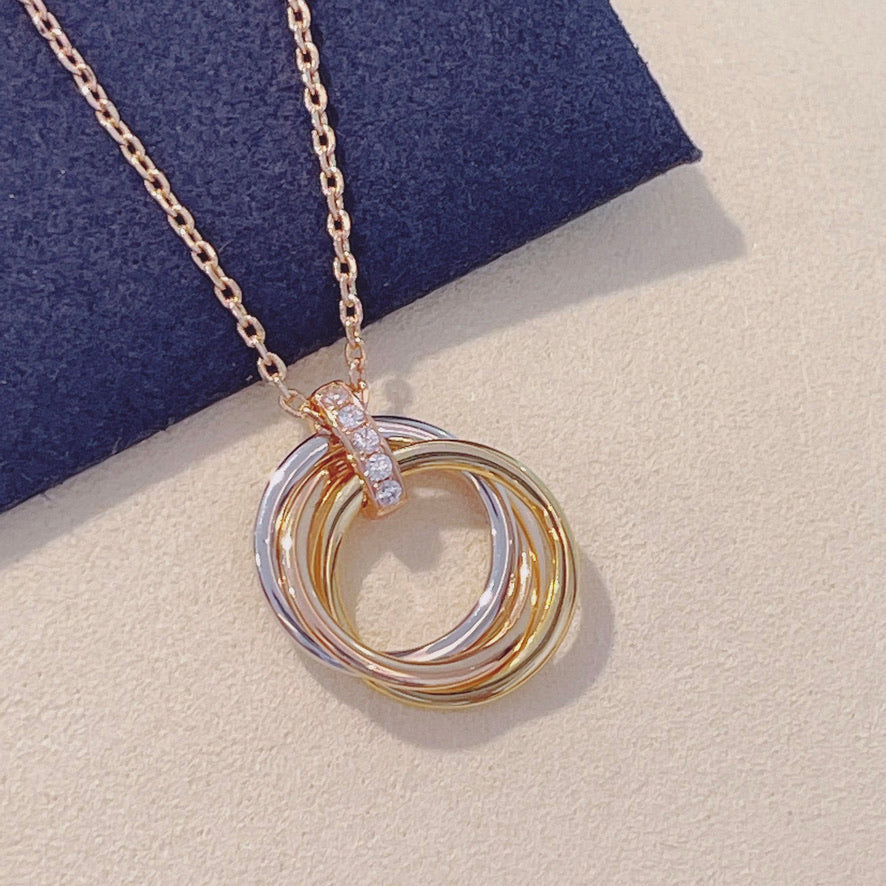 [Triumph Jewelry]TRINITY NECKLACE GOLD  DIAMONDS