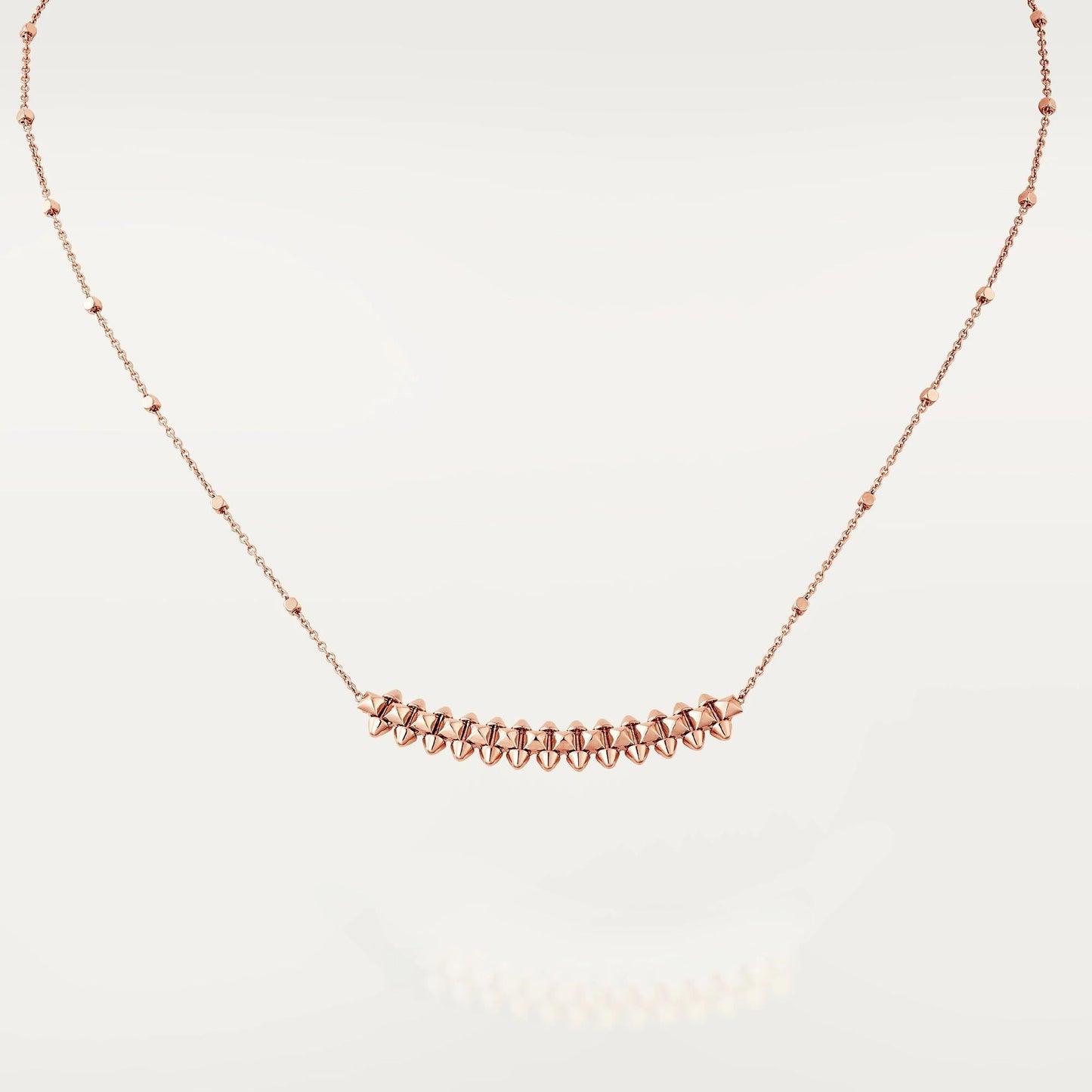 [Triumph Jewelry]CLASH PINK GOLD NECKLACE