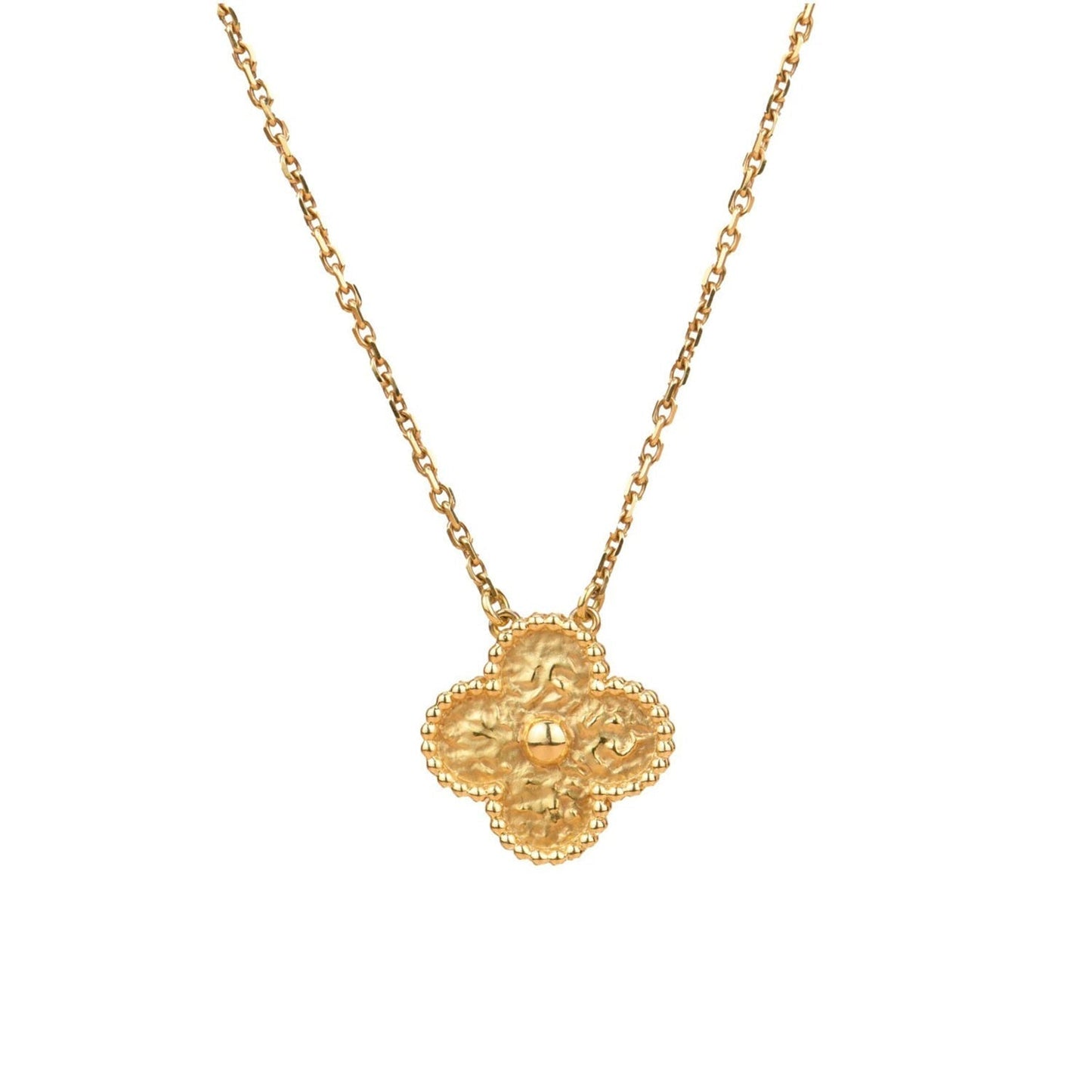 [Triumph Jewelry]CLOVER 15MM  BRONZING NECKLACE
