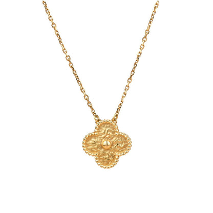 [Triumph Jewelry]CLOVER 15MM  BRONZING NECKLACE