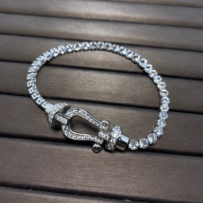 [Triumph Jewelry]FORCE  HORSESHOE  DIAMOND TENNIS BRACELET