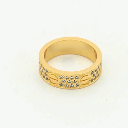 [Triumph Jewelry]LOVE RING 5.5MM DIAMONDS PAVED