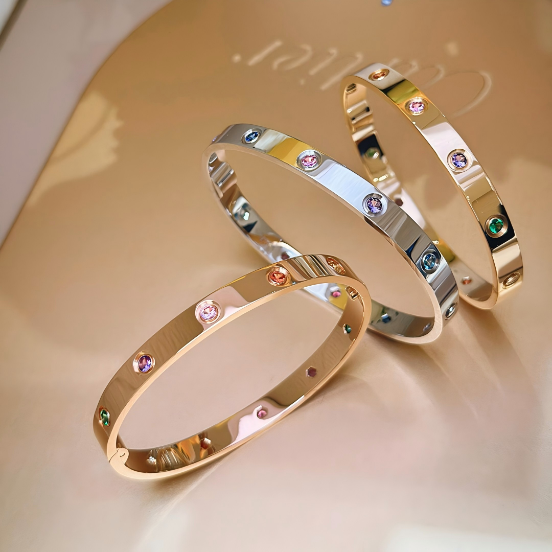 [Triumph Jewelry]2026 RAINBOW LOVE BRACELET 6.1MM  10 DIAMONDS