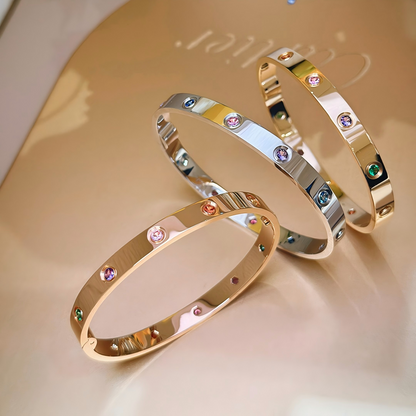 [Triumph Jewelry]2026 RAINBOW LOVE BRACELET 6.1MM  10 DIAMONDS