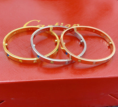 [Triumph Jewelry]2026 RAINBOW LOVE BRACELET 6.1MM  10 DIAMONDS