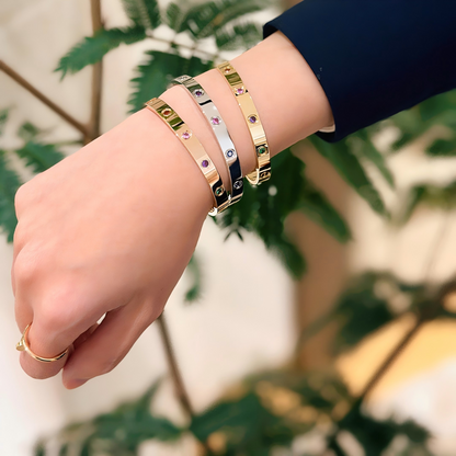 [Triumph Jewelry]2026 RAINBOW LOVE BRACELET 6.1MM  10 DIAMONDS