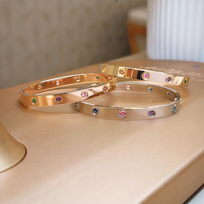 [Triumph Jewelry]2026 RAINBOW LOVE BRACELET 6.1MM  10 DIAMONDS