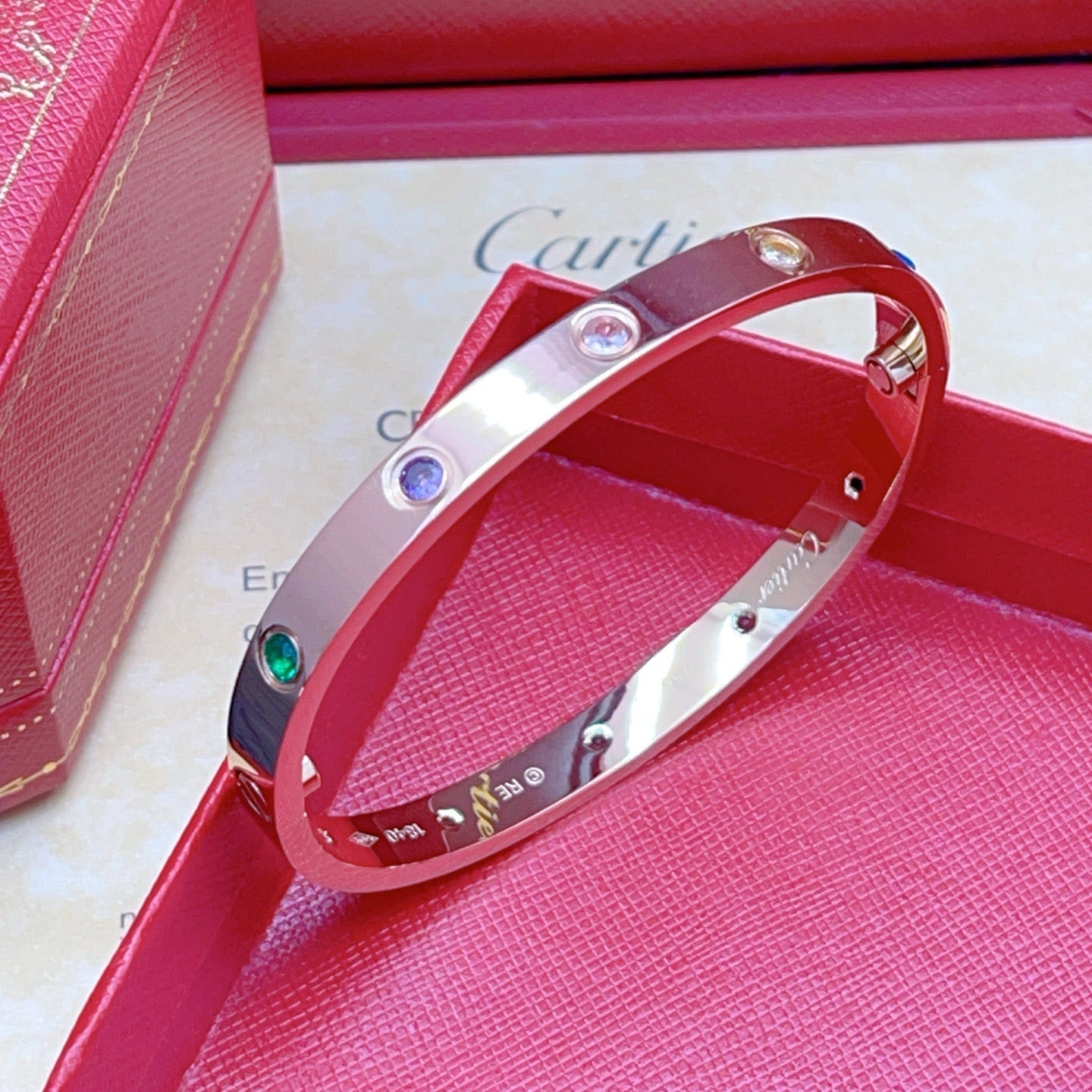 [Triumph Jewelry]2026 RAINBOW LOVE BRACELET 6.1MM  10 DIAMONDS