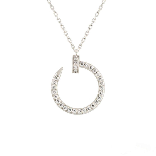 [Triumph Jewelry]JUSTE NECKLACE SILVER DIAMONDS