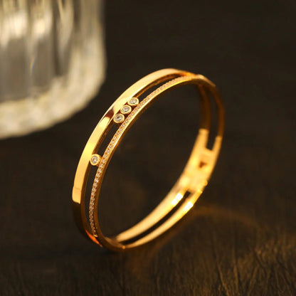 [Triumph Jewelry]Move Romane Diamond Bangle Bracelet