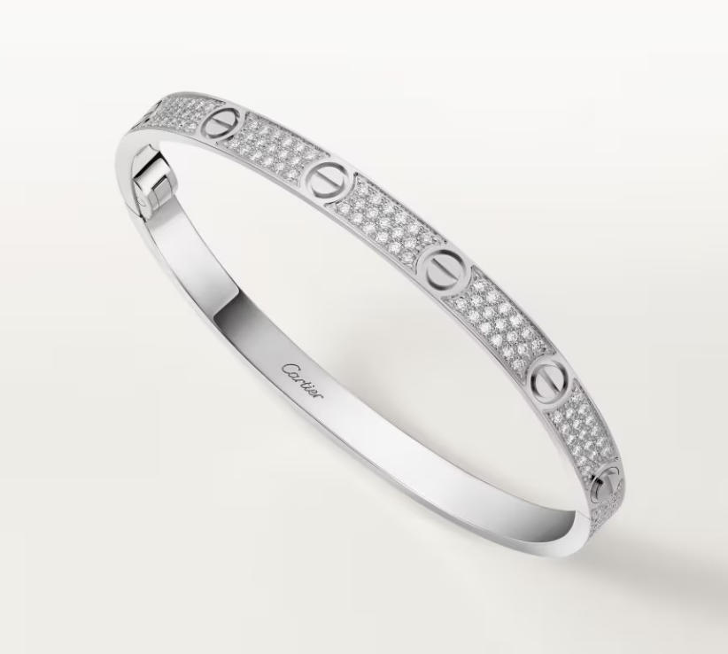 [Triumph Jewelry]NEW-LOVE-4.8MM-Width Diamond-Studded Bracelet
