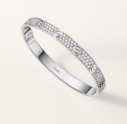 [Triumph Jewelry]NEW-LOVE-6.1MM-Width Diamond-Studded Bracelet