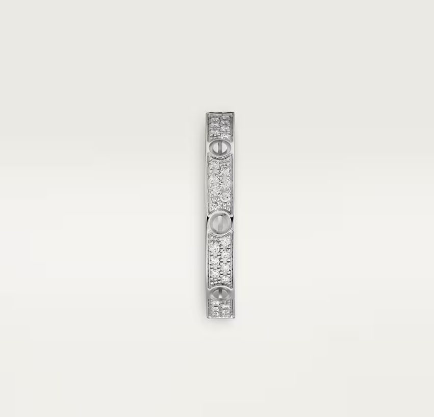[Triumph Jewelry]LOVE RING 2.6mm-wide full-diamond ring silver