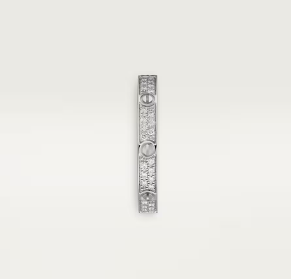 [Triumph Jewelry]LOVE RING 2.6mm-wide full-diamond ring silver