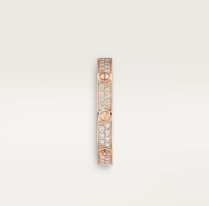 [Triumph Jewelry]LOVE RING 2.6mm-wide full-diamond ring Rose Gold