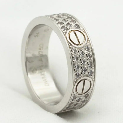 [Triumph Jewelry]LOVE RING 5.5MM DIAMONDS PAVED