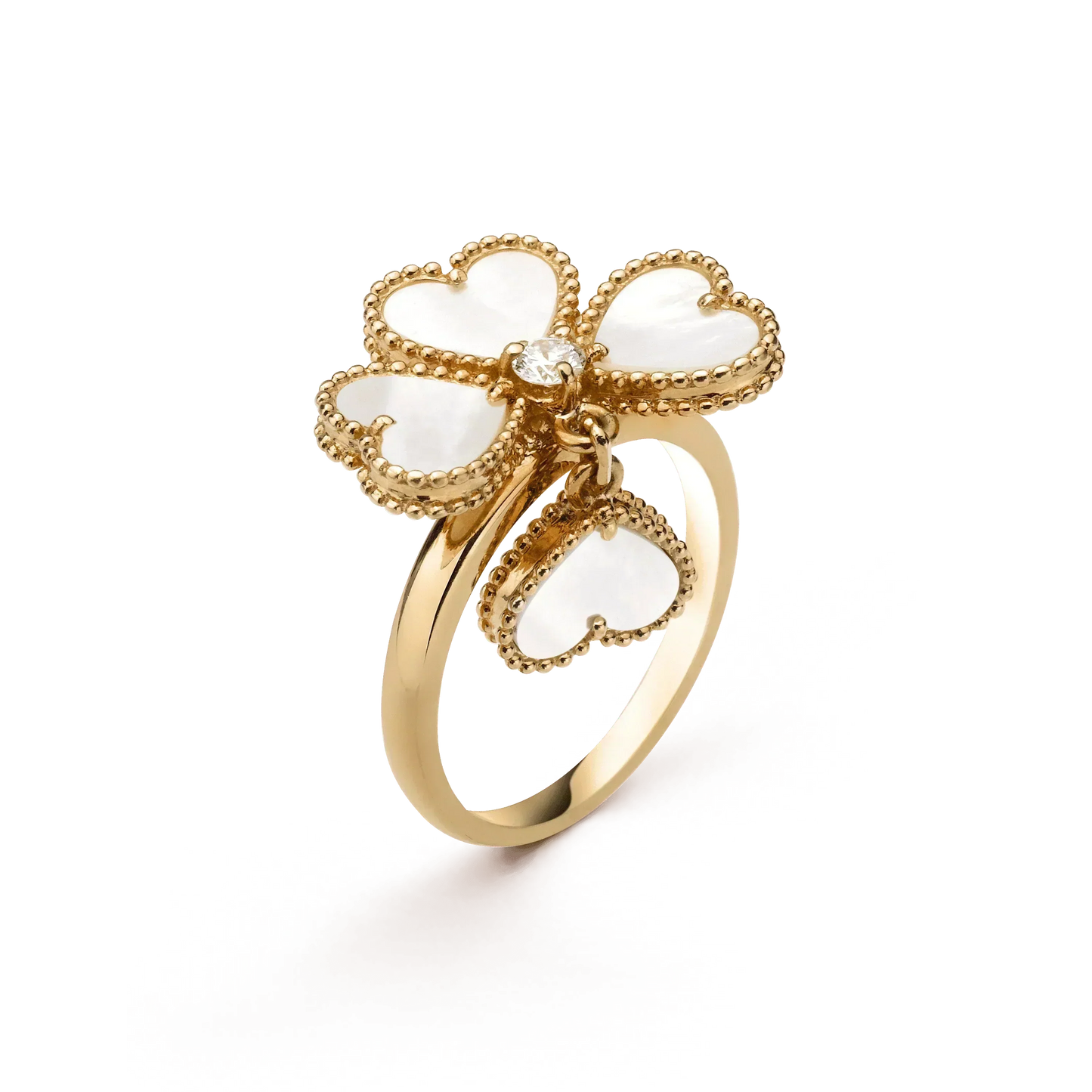 [Triumph Jewelry]SWEET CLOVER WHITE MOP RING