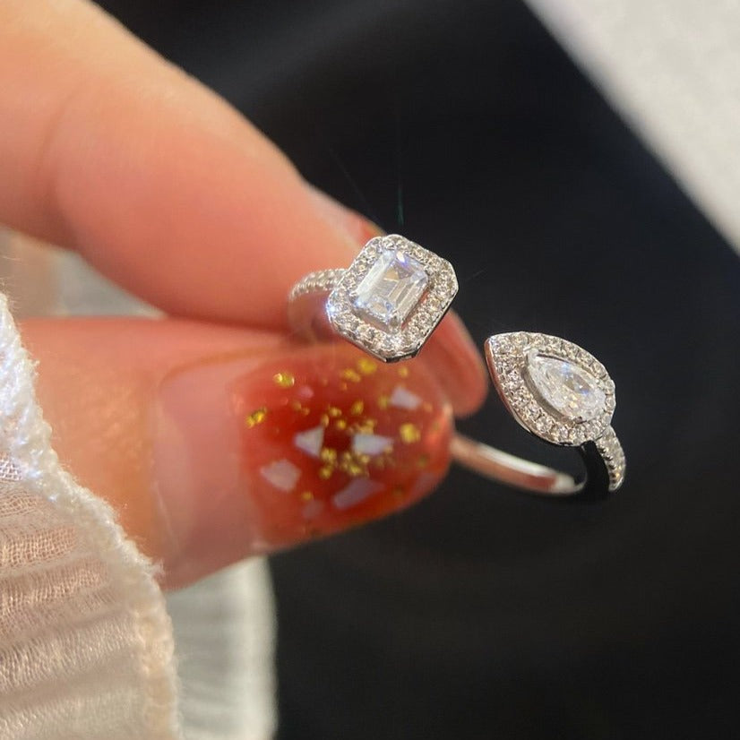 [Triumph Jewelry]MY TWIN TOI & MOI SILVER DIAMOND RING