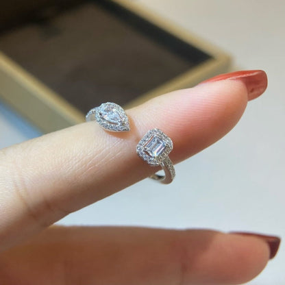 [Triumph Jewelry]MY TWIN TOI & MOI SILVER DIAMOND RING