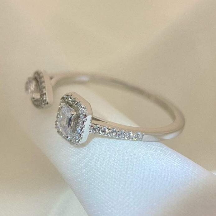 [Triumph Jewelry]MY TWIN TOI & MOI SILVER DIAMOND RING