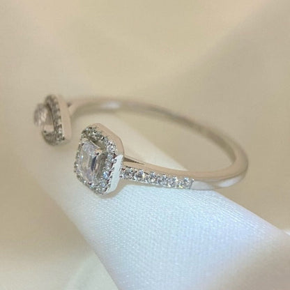 [Triumph Jewelry]MY TWIN TOI & MOI SILVER DIAMOND RING