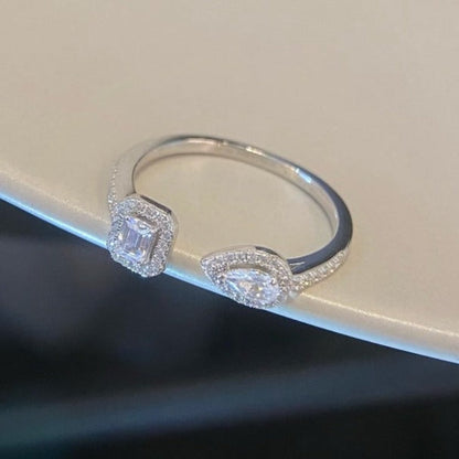 [Triumph Jewelry]MY TWIN TOI & MOI SILVER DIAMOND RING