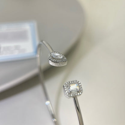 [Triumph Jewelry]JONC FLEX MY TWIN TOI & MOI SILVER DIAMOND BRACELET