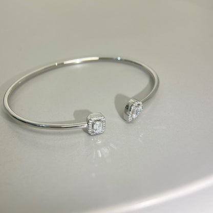 [Triumph Jewelry]JONC FLEX MY TWIN TOI & MOI SILVER DIAMOND BRACELET