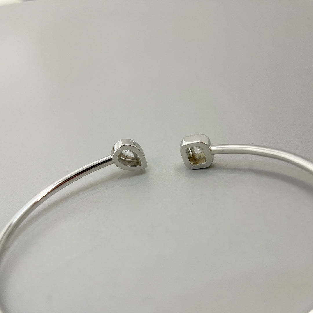 [Triumph Jewelry]JONC FLEX MY TWIN TOI & MOI SILVER DIAMOND BRACELET