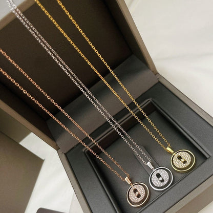 [Triumph Jewelry]LUCKY MOVER PM PAVED NECKLACE