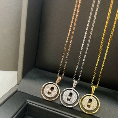 [Triumph Jewelry]LUCKY MOVER PM PAVED NECKLACE