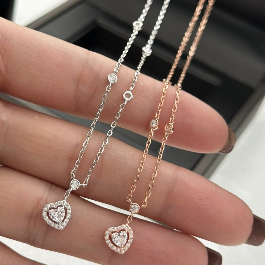 [Triumph Jewelry]JOY HEART DIAMOND NECKLACE