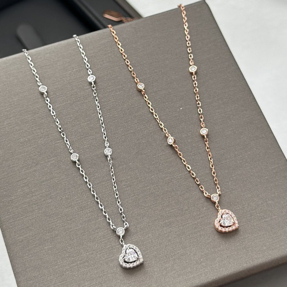[Triumph Jewelry]JOY HEART DIAMOND NECKLACE