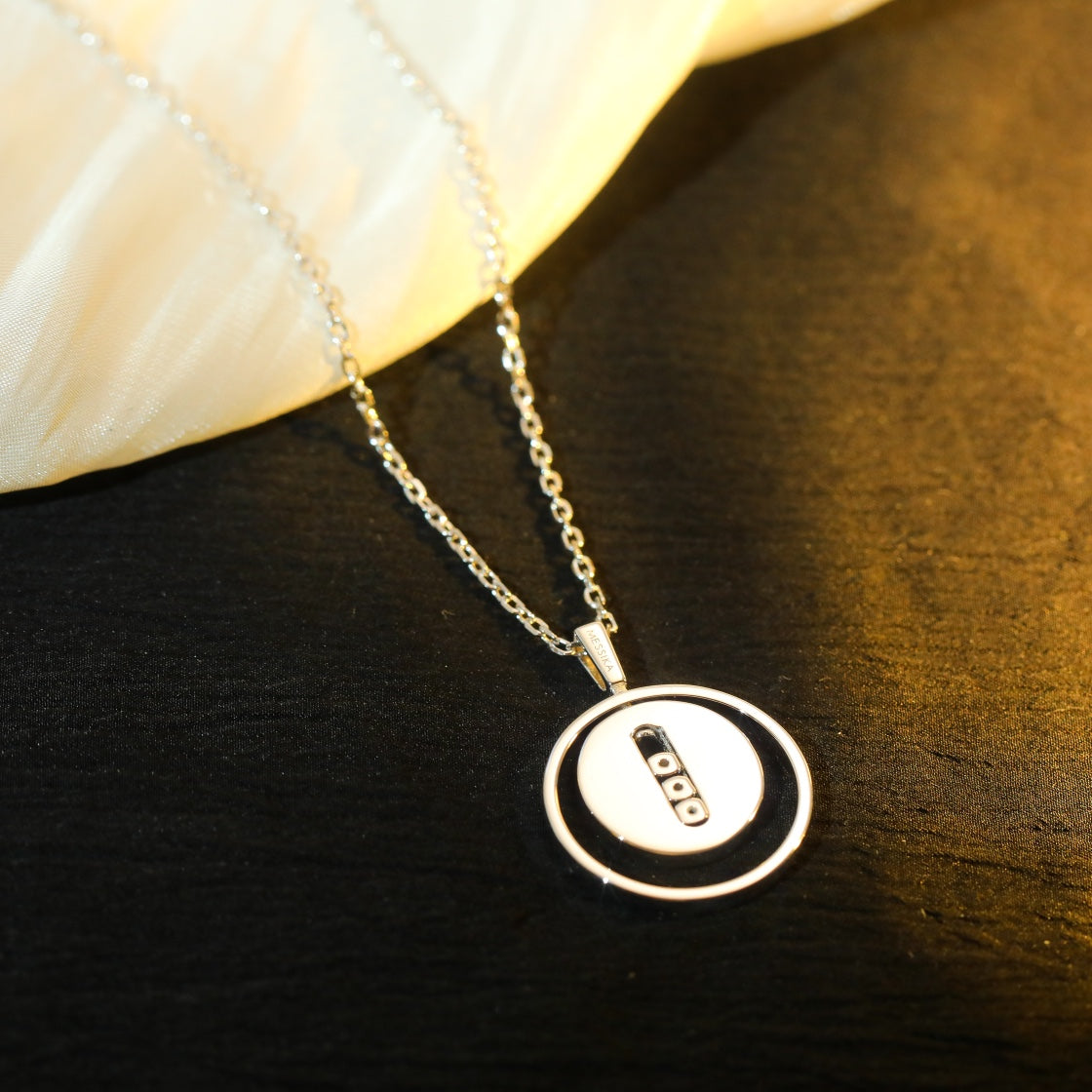 [Triumph Jewelry]LUCKY MOVE MM SILVER DIAMOND NECKLACE