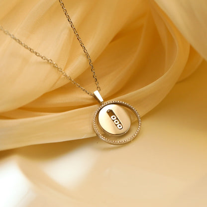 [Triumph Jewelry]LUCKY MOVE MM SILVER DIAMOND NECKLACE
