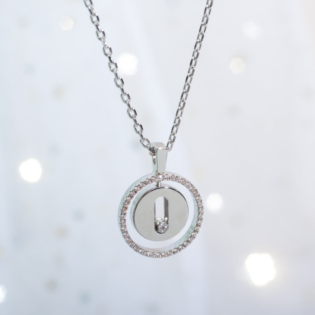 [Triumph Jewelry]LUCKY MOVE PM NECKLACE SILVER DIAMOND