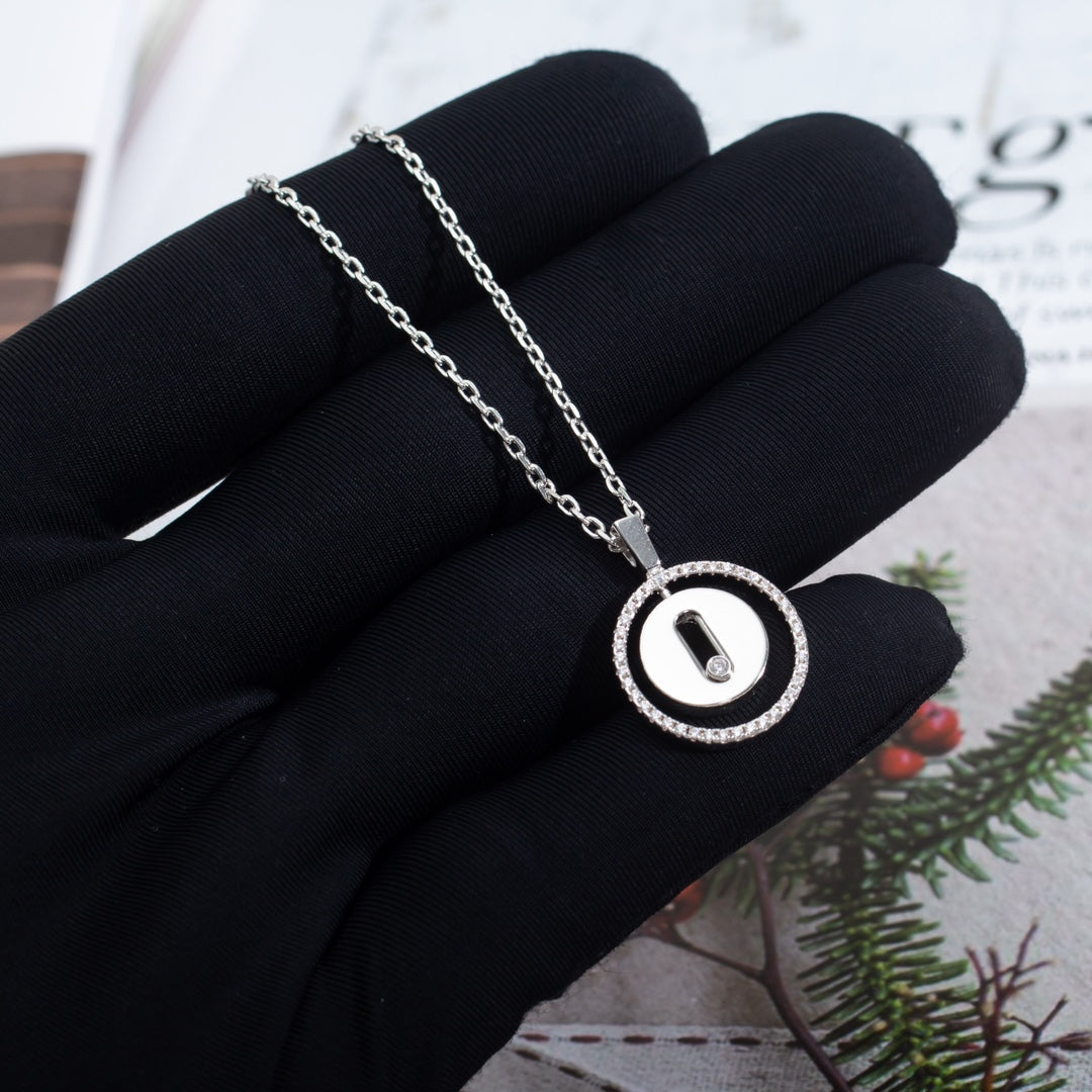 [Triumph Jewelry]LUCKY MOVE PM NECKLACE SILVER DIAMOND