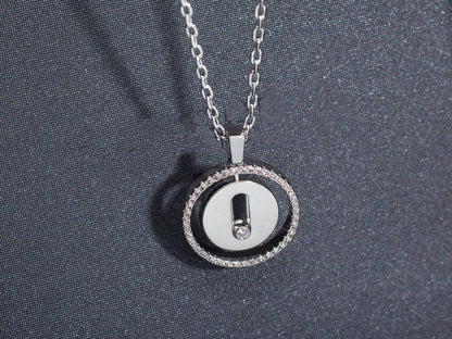 [Triumph Jewelry]LUCKY MOVE PM NECKLACE SILVER DIAMOND