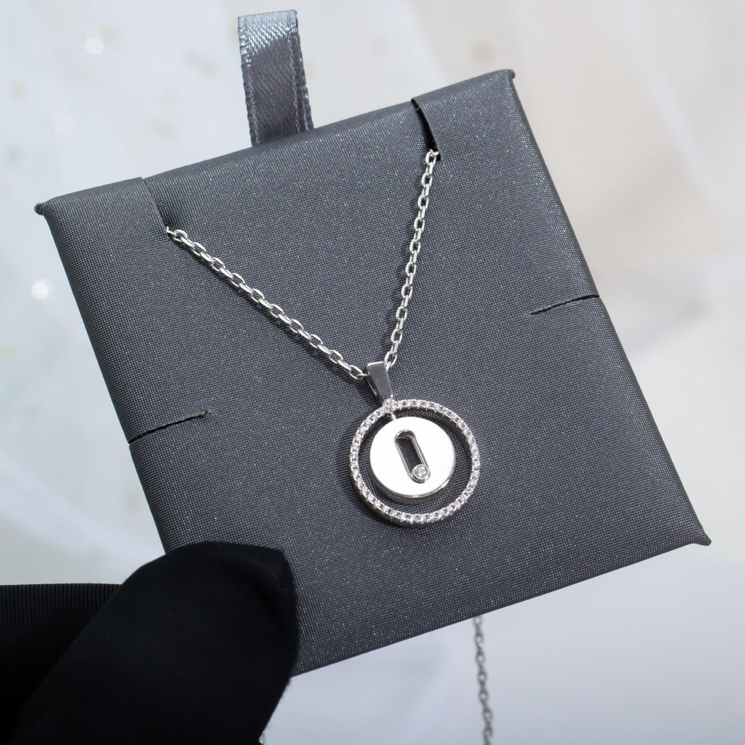 [Triumph Jewelry]LUCKY MOVE PM NECKLACE SILVER DIAMOND