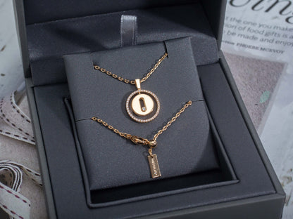 [Triumph Jewelry]LUCKY MOVE PM NECKLACE PINK GOLD DIAMOND